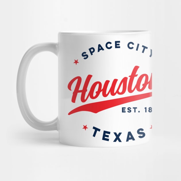 Houston Space City Texas Vintage USA by DetourShirts